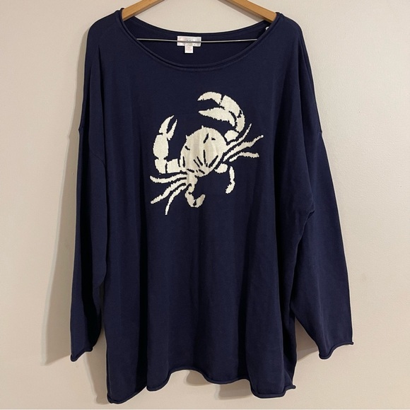 Belle by Kim Gravel Sweaters - Belle Beach by Kim Gravel Sealife Sweater 3x